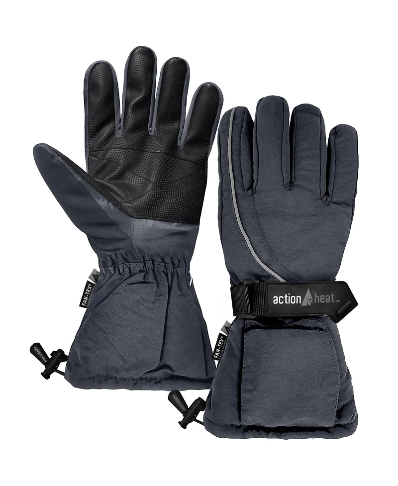 ActionHeat Men's Aa Battery Heated Snow Gloves Navy - One