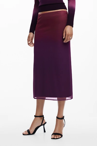 Desigual Women's Gradient flowy skirt