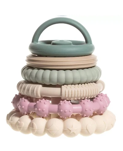 Sperric Toddler Stacking Silicone Toy – Premium Toys for Teething Interactive and Fun Made of Soft Sil