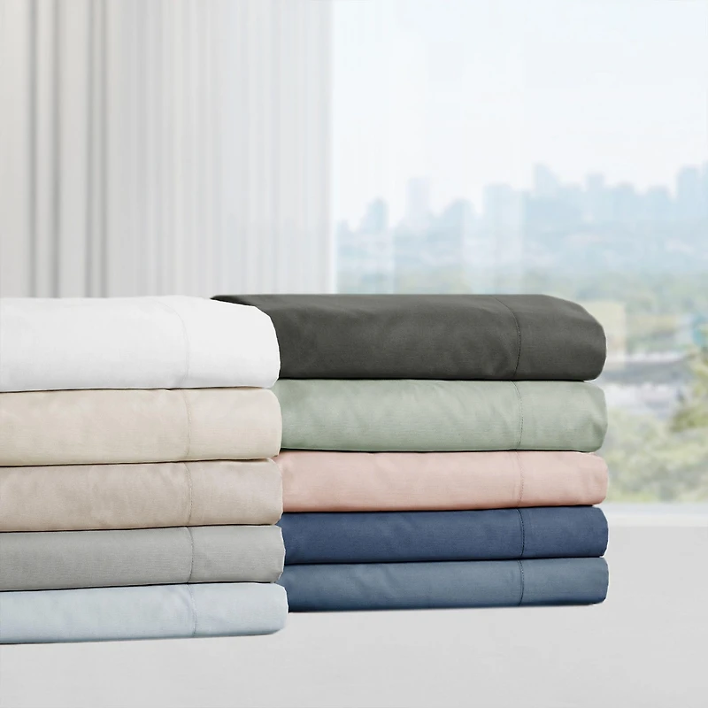Standard 100% Cotton 500 Thread Count Pillowcases, Queen and Size, Soft Silky, Cool Smooth by California Design Den
