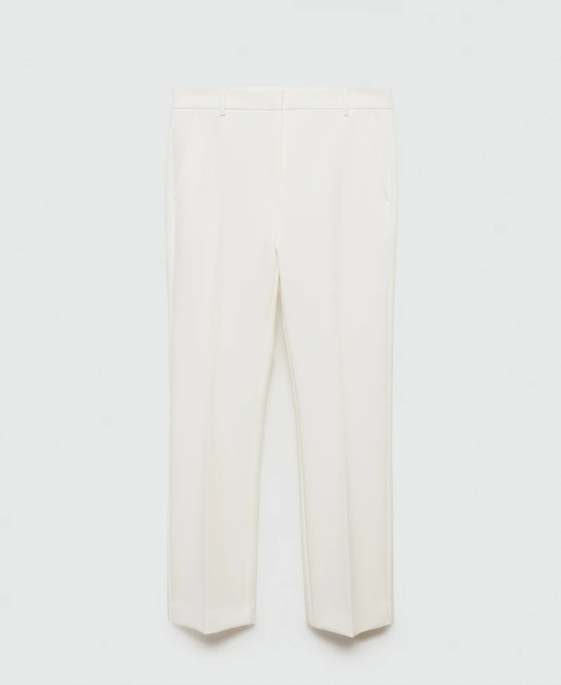 Mango Women's Pleat Straight Trousers