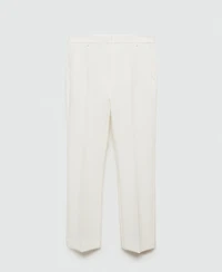 Mango Women's Pleat Straight Trousers