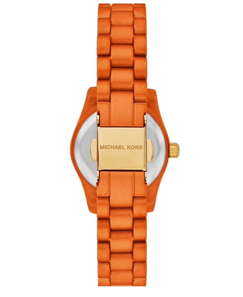 Michael Kors Women's Limited-Edition Lexington Three-Hand Orange Stainless Steel Watch, 26mm