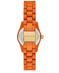 Michael Kors Women's Limited-Edition Lexington Three-Hand Orange Stainless Steel Watch, 26mm