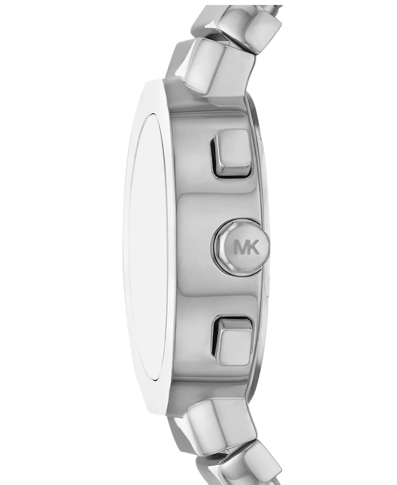 Michael Kors Women's Gramercy Chronograph Silver-Tone Stainless Steel Watch, 36mm