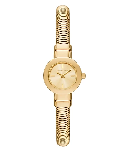 Michael Kors Women's Gramercy Two-Hand Gold-Tone Stainless Steel Watch, 21mm