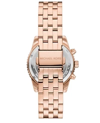 Michael Kors Women's Mini Bryant Chronograph Rose Gold-Tone Stainless Steel Watch, 35mm