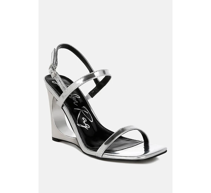 Ladra Metallic Fantasy Wedge Heel Sandals