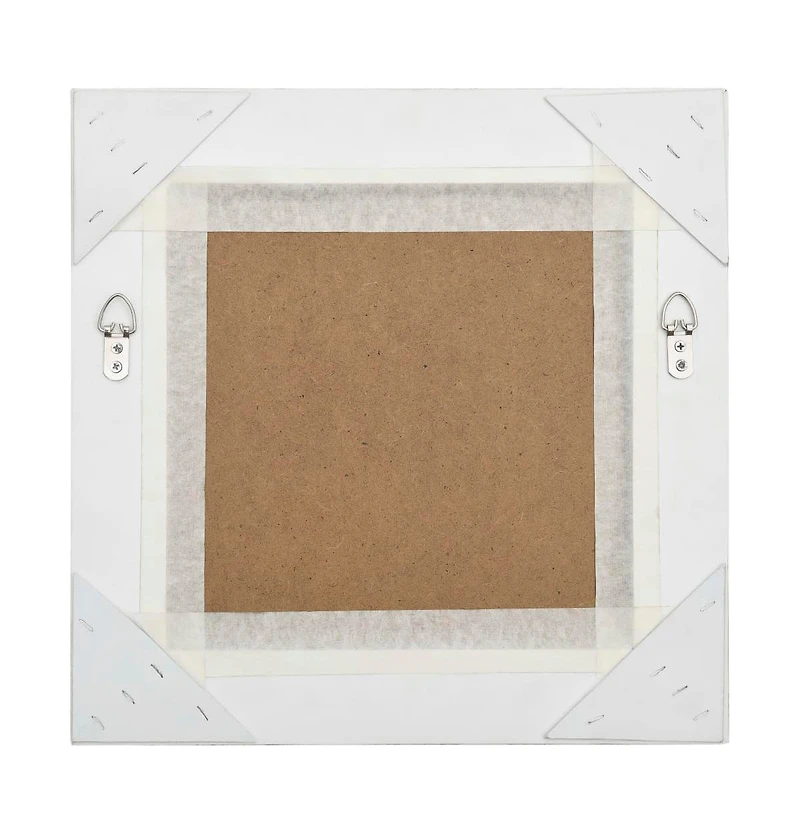 vidaXL Wall Mirror Baroque Style 15.7"x15.7"Silver