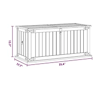 Storage Chest 35.4"x17.7"x15.7" Solid Acacia Wood