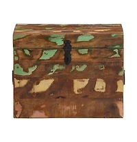 Reclaimed Storage Box Solid Wood