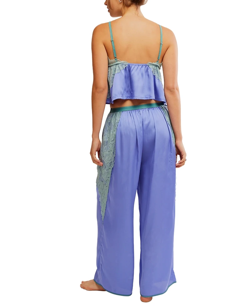 Free People Women's Anywhere With You Lace-Trim Lounge Set