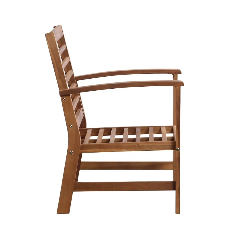 vidaXL 4 Piece Patio Lounge Set Solid Acacia Wood
