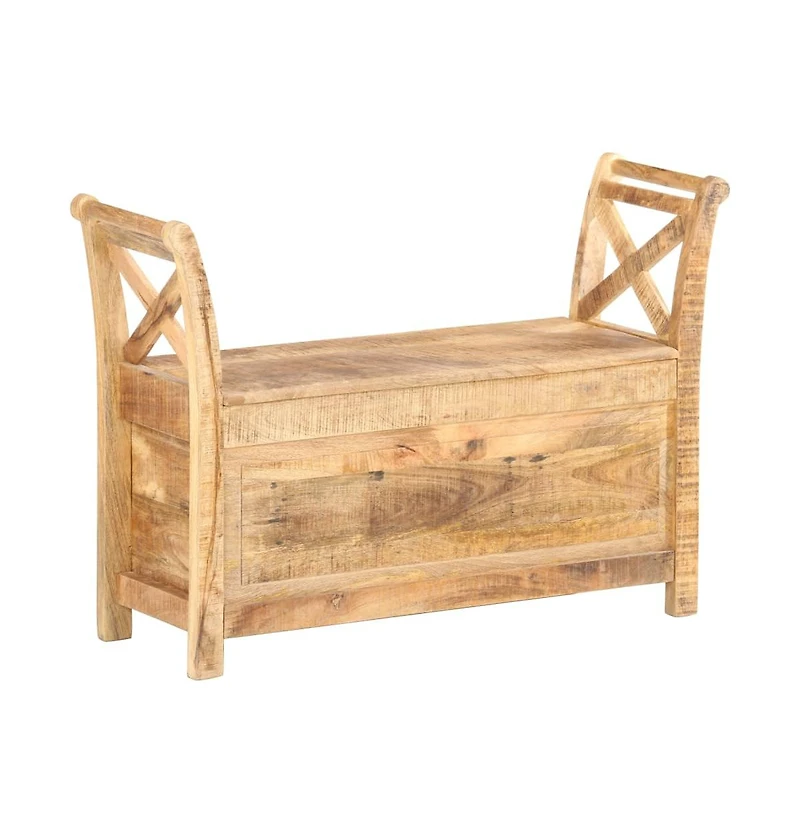Hall Bench 40.6"x13"x28.3" Solid Mango Wood