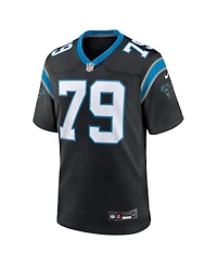 Nike Men's Ikem Ekwonu Black Carolina Panthers Game Jersey