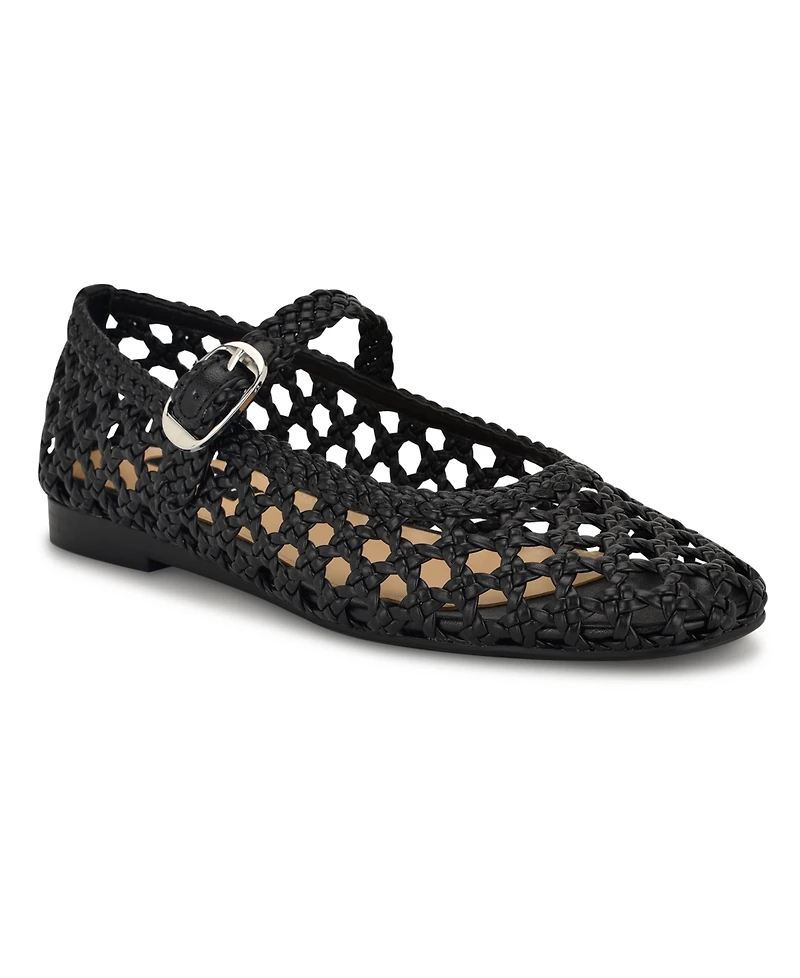 Nine West Women's Halie Woven Mary Jane Flats
