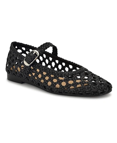 Nine West Women's Halie Woven Mary Jane Flats
