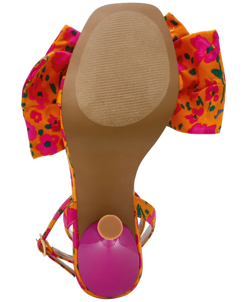 Betsey Johnson Women's Denly Bow Two-Piece Stiletto Dress Sandals