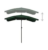 Garden Parasol with Pole 78.7"x51.2" Green