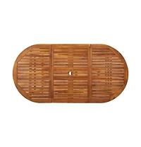 vidaXL Patio Dining Table 70.9"x35.4"x29.5" Solid Acacia Wood