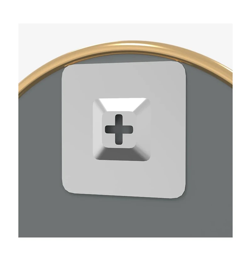 vidaXL Wall Mirror Gold 23.6" Round