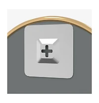 vidaXL Wall Mirror Gold 23.6" Round