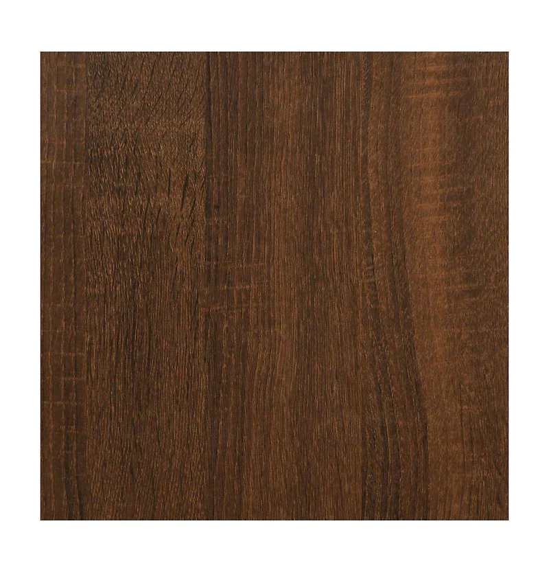 vidaXL Console Table Brown Oak 29.5"x12"x29.5" Engineered Wood