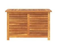 vidaXL Garden Storage Box with Louver 35.4"x19.7"x22" Solid Wood Acacia