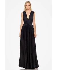 Women's The Jaelyn | Black Pleated Gown