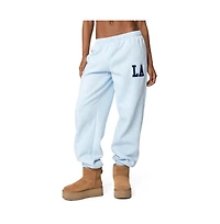Edikted Womens La Love Oversized Sweatpants