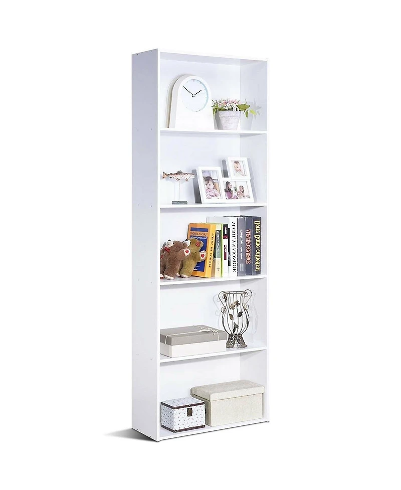 Slickblue Modern 5-Tier Bookcase Storage Shelf for Organized Display and Storage
