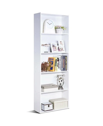 Slickblue Modern 5-Tier Bookcase Storage Shelf for Organized Display and Storage