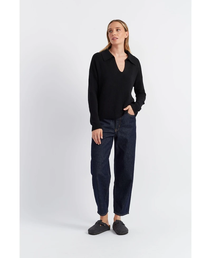 Chinti & Parker Women's Pure Cashmere Summer Collared Sweater