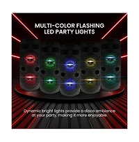 Pyle Outdoor Bluetooth Speakers, 300W High-Powered Pa System, 8" Rechargeable Bluetooth Speaker with Microphone, Bt Karaoke Audio System-fm/Aux/M