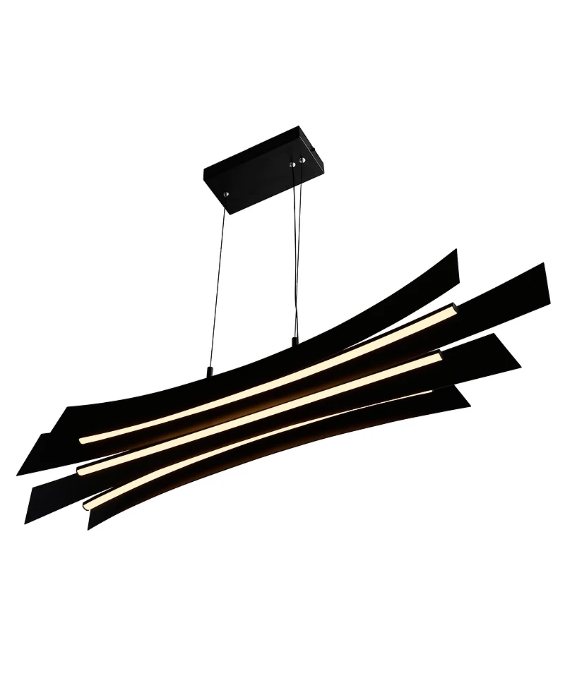 Cwi Lighting 10" Metal Candora Integrated Led Island Pool Table Light