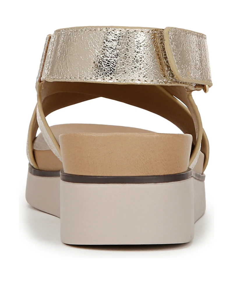 LifeStride Women's Georgina Square Open Toe Slingback Platform Sandals