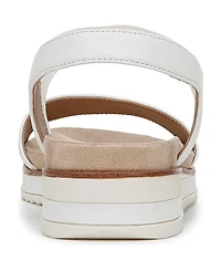 LifeStride Women's Zing Round Open Toe Wedge Slingback Sandals