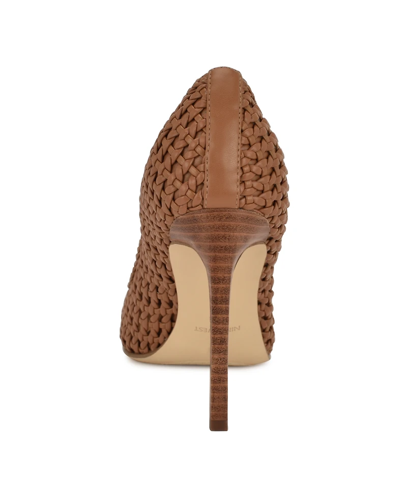 Nine West Women's Tatiana Woven Stiletto Pointy Toe Dress Pumps