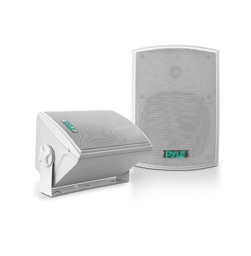 Pyle 5.25" Indoor/Outdoor Waterproof Speakers with 30W 70V Transformer and Spring Loaded Mounting Brackets