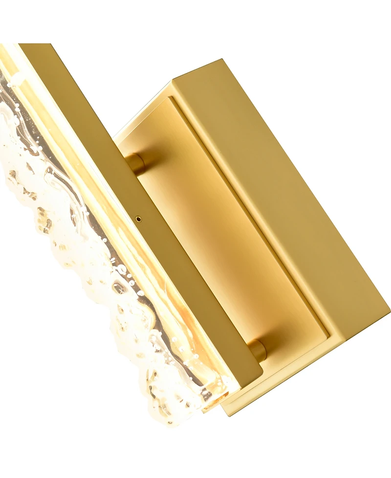 Cwi Lighting 16" Metal Stagger Integrated Led Wall Light