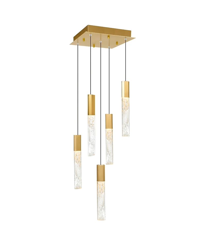 Cwi Lighting 16" Metal Greta Integrated Led Mini Pendant