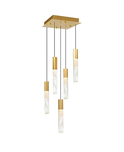 Cwi Lighting 16" Metal Greta Integrated Led Mini Pendant