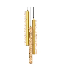 Cwi Lighting 24" Metal Stagger Integrated Led Mini Pendant
