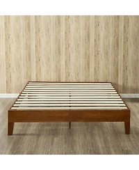 Modern Wooden Platform Bed Frame – Low Profile, No Box Spring Needed, Ideal for Minimalist Bedrooms