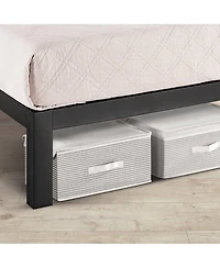 Heavy-Duty Metal Platform Bed Frame – Steel Slats for Durable, Noiseless Mattress Support