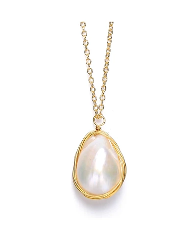 Genuine Freshwater Pearl with .925 Sterling Silver Necklace
