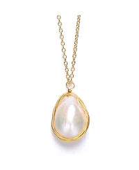 Genuine Freshwater Pearl with .925 Sterling Silver Necklace