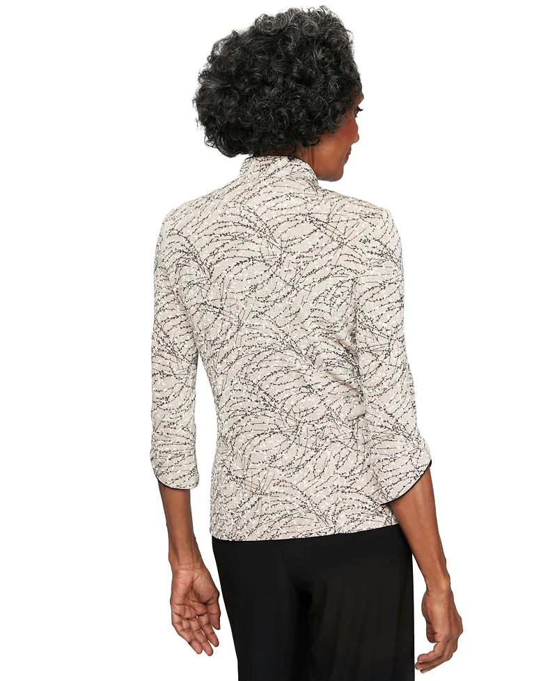 Alex Evenings Printed Jacket and Top Set, Regular & Petite Sizes