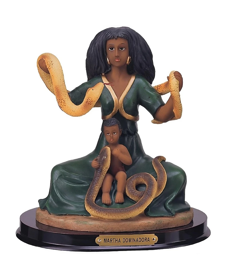 Fc Design "2-pc Set" 7.5"H Santa Martha the Dominadora Statue Lady Holy Figurine Statue Ornament Home Room Office Decor and Perfect Ideas for Housewar