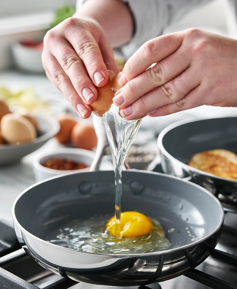 GreenPan Valencia Pro Stainless Steel 8" & 10" Open Frypan Set